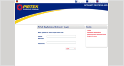 Desktop Screenshot of intranetde.pirtek.co.uk